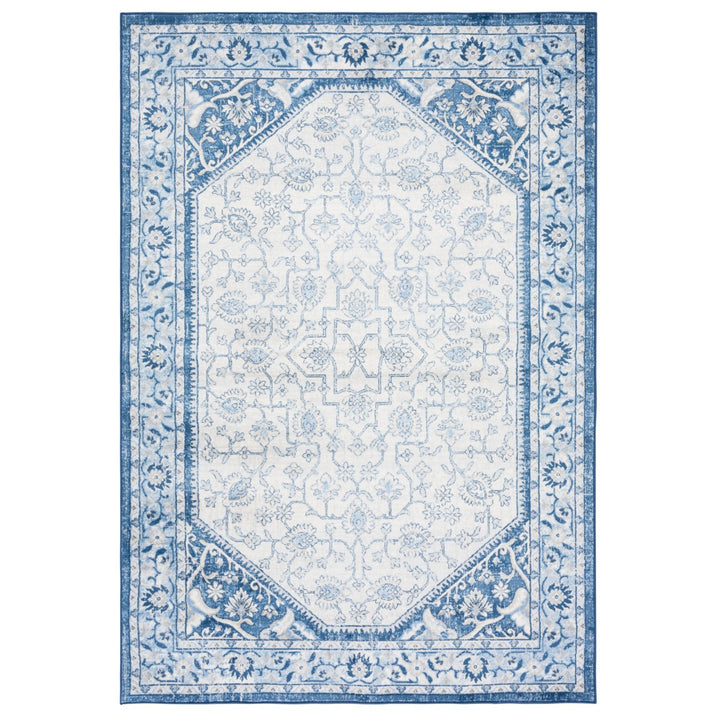 SAFAVIEH Brentwood Collection BNT800A Ivory / Navy Rug Image 1