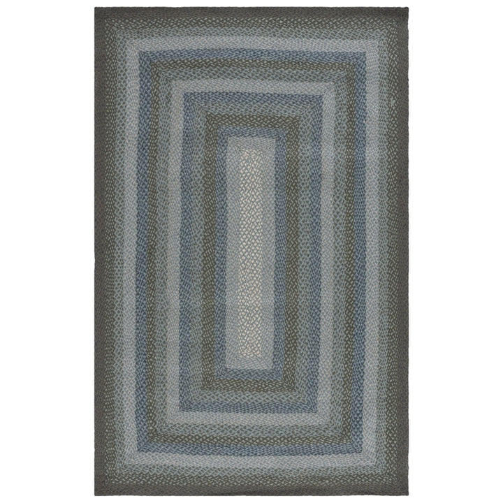 SAFAVIEH Braided Collection BRD652B Handmade Green Rug Image 1