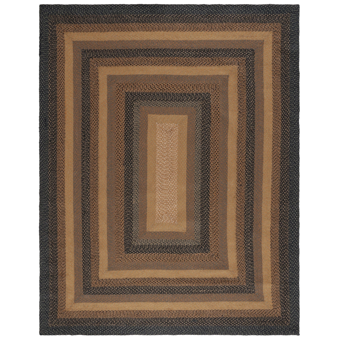 SAFAVIEH Braided BRD651D Handwoven Gold / Sage Rug Image 7