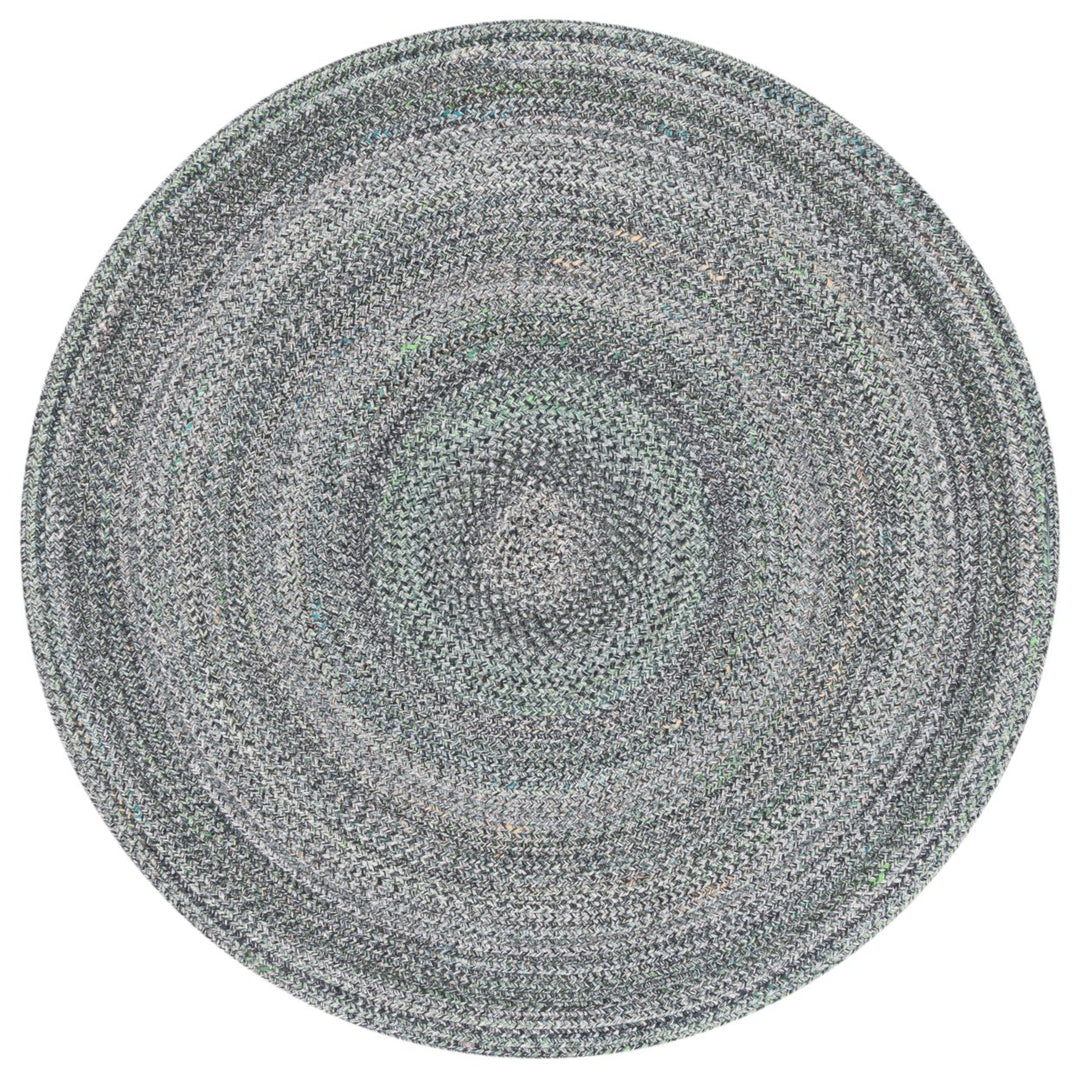 SAFAVIEH Braided BRD652M Handwoven Light Blue /Green Rug Image 1