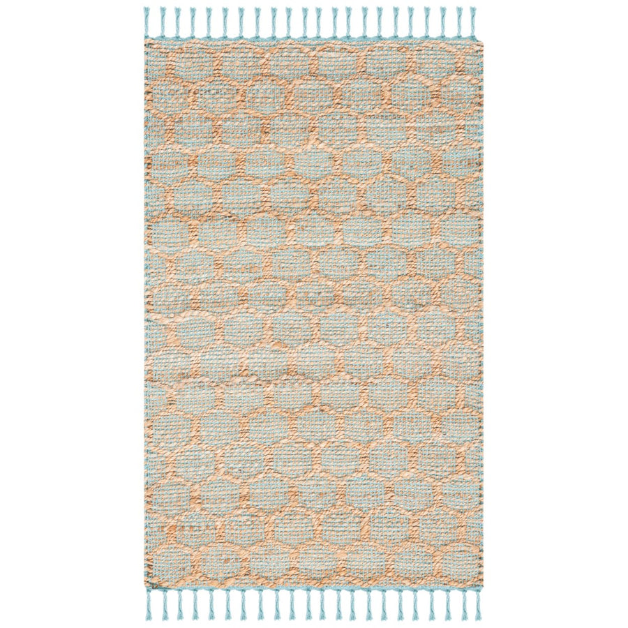 SAFAVIEH Calista Collection CAL116D Gold / Aqua Rug Image 1