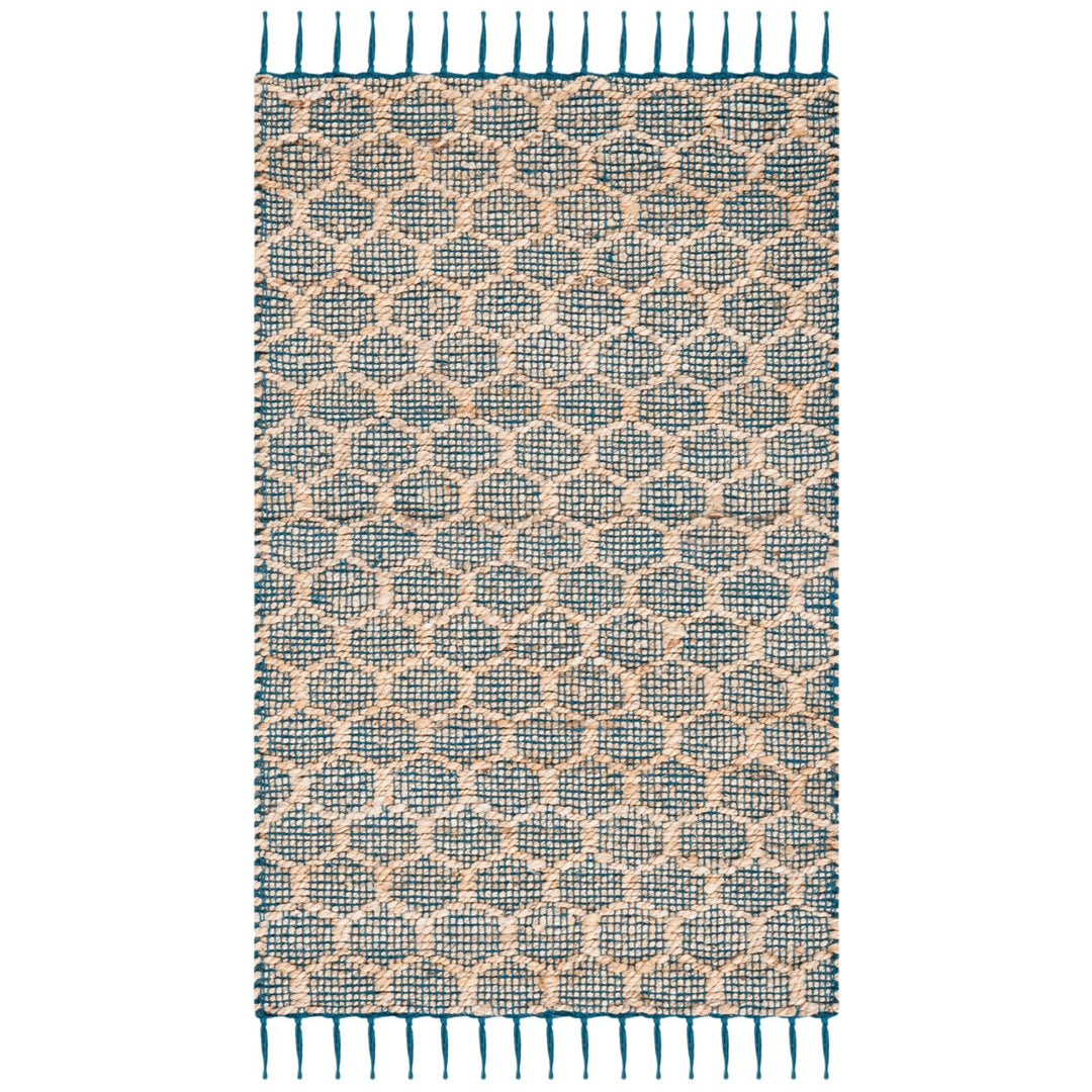 SAFAVIEH Calista Collection CAL116D Gold / Aqua Rug Image 1