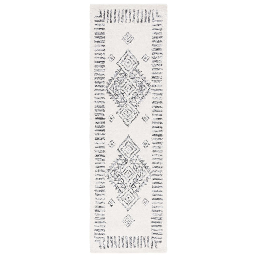 SAFAVIEH Casablanca CSB975F Handmade Grey / Ivory Rug Image 8