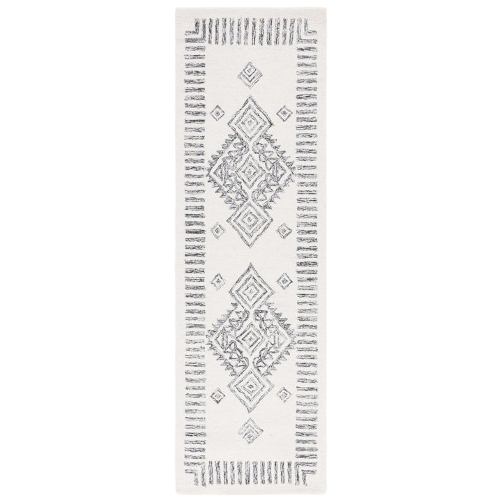 SAFAVIEH Casablanca CSB975F Handmade Grey / Ivory Rug Image 8