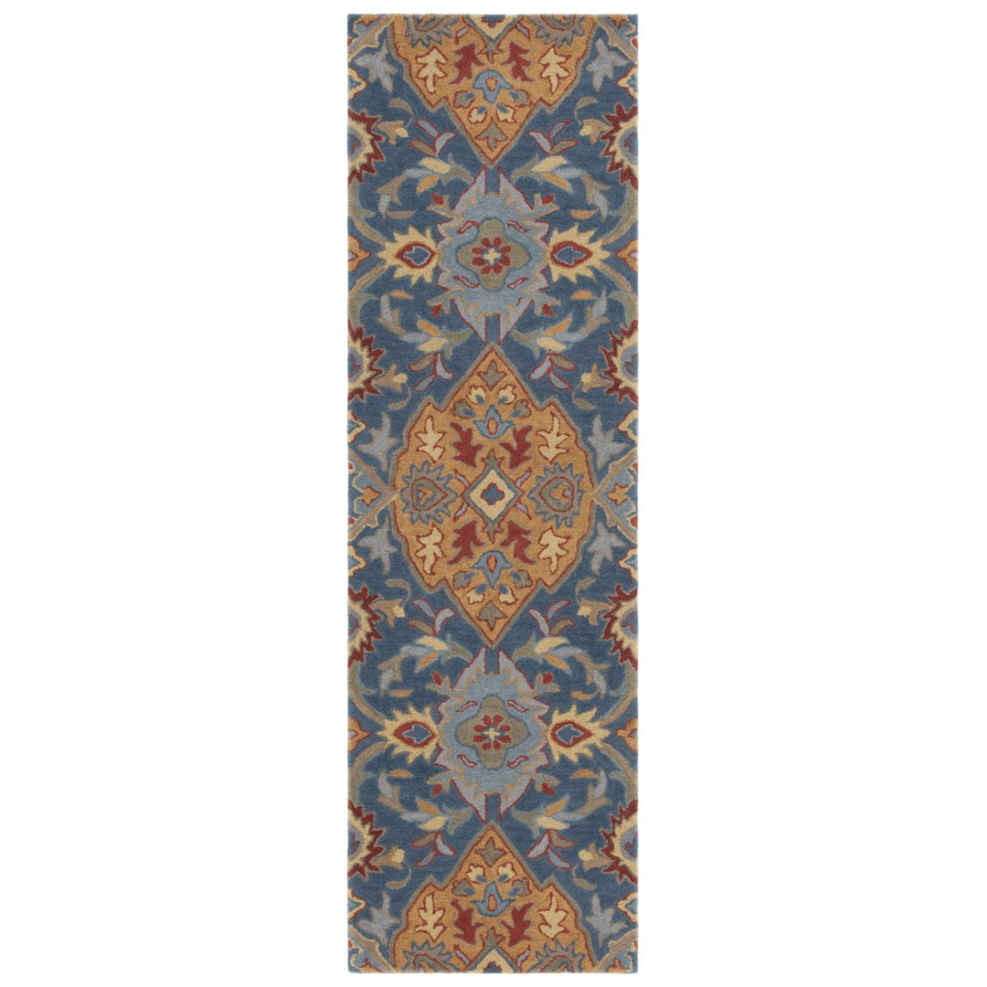 SAFAVIEH Heritage HG418Q Handmade Red / Multi Rug Image 8