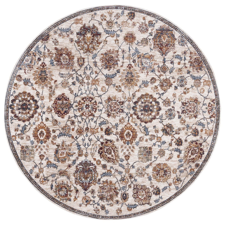 SAFAVIEH Hollywood Collection HLW718P Brown/Ivory Rug Image 5