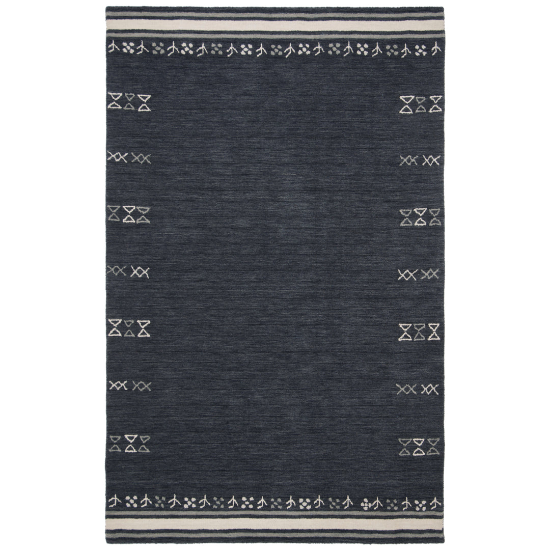 SAFAVIEH Himalaya Collection HIM563M Handmade Blue Rug Image 1