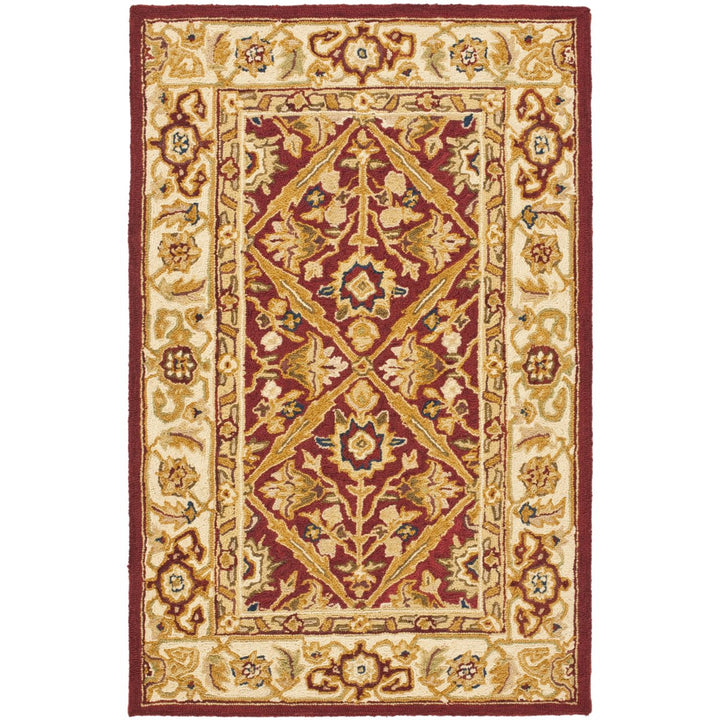 SAFAVIEH Chelsea HK55D Hand-hooked Ivory / Blue Rug Image 8