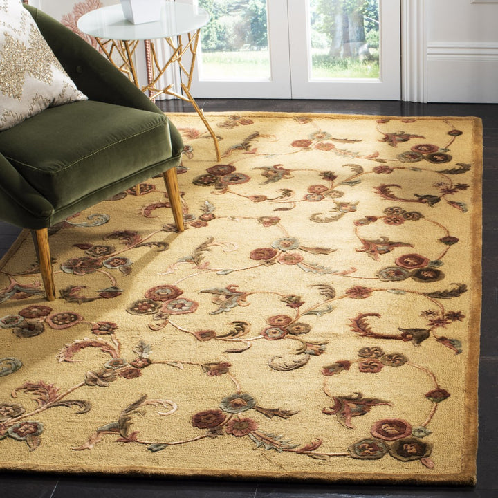 SAFAVIEH Illusion ILLB702C Cream / Light Brown Rug Image 3