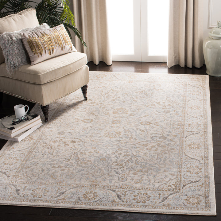 SAFAVIEH Illusion ILLB702C Cream / Light Brown Rug Image 4