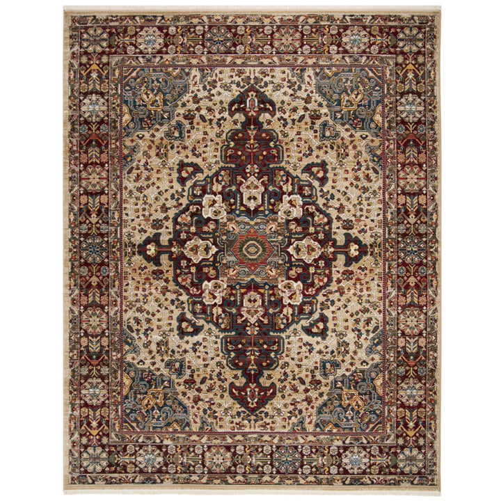 SAFAVIEH Kashan Collection KSN303D Ivory / Red Rug Image 2