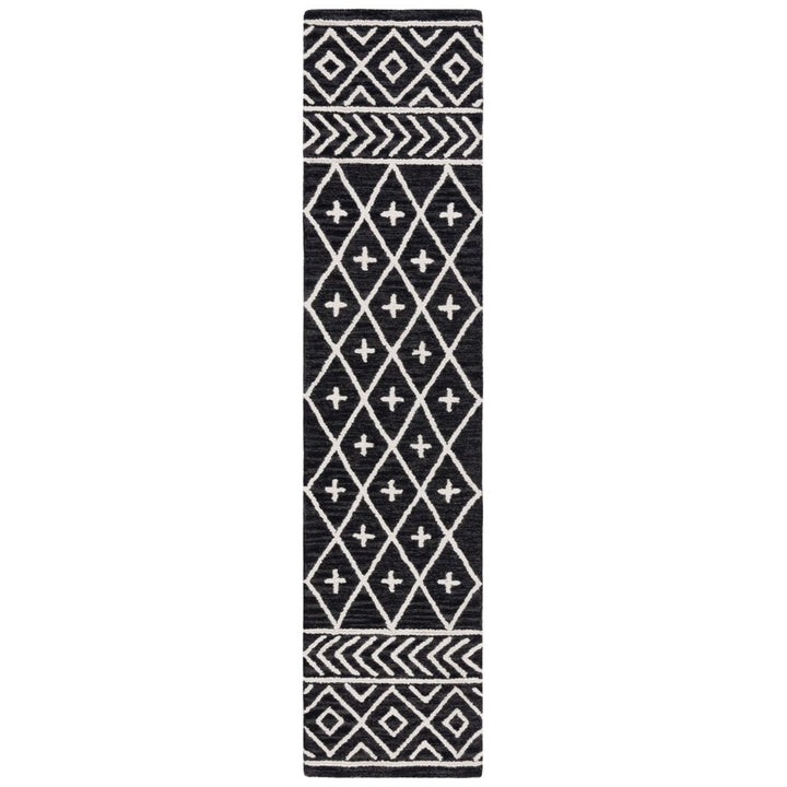 SAFAVIEH Metro MET454Z Handmade Black / Beige Rug Image 4