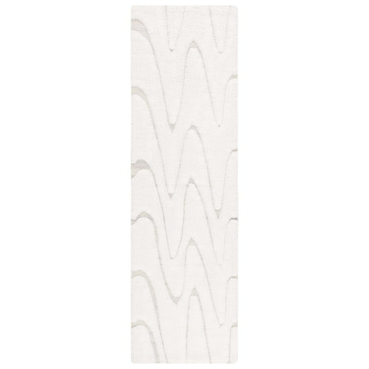 SAFAVIEH Madison Collection MAD608K Cream / Orange Rug Image 8