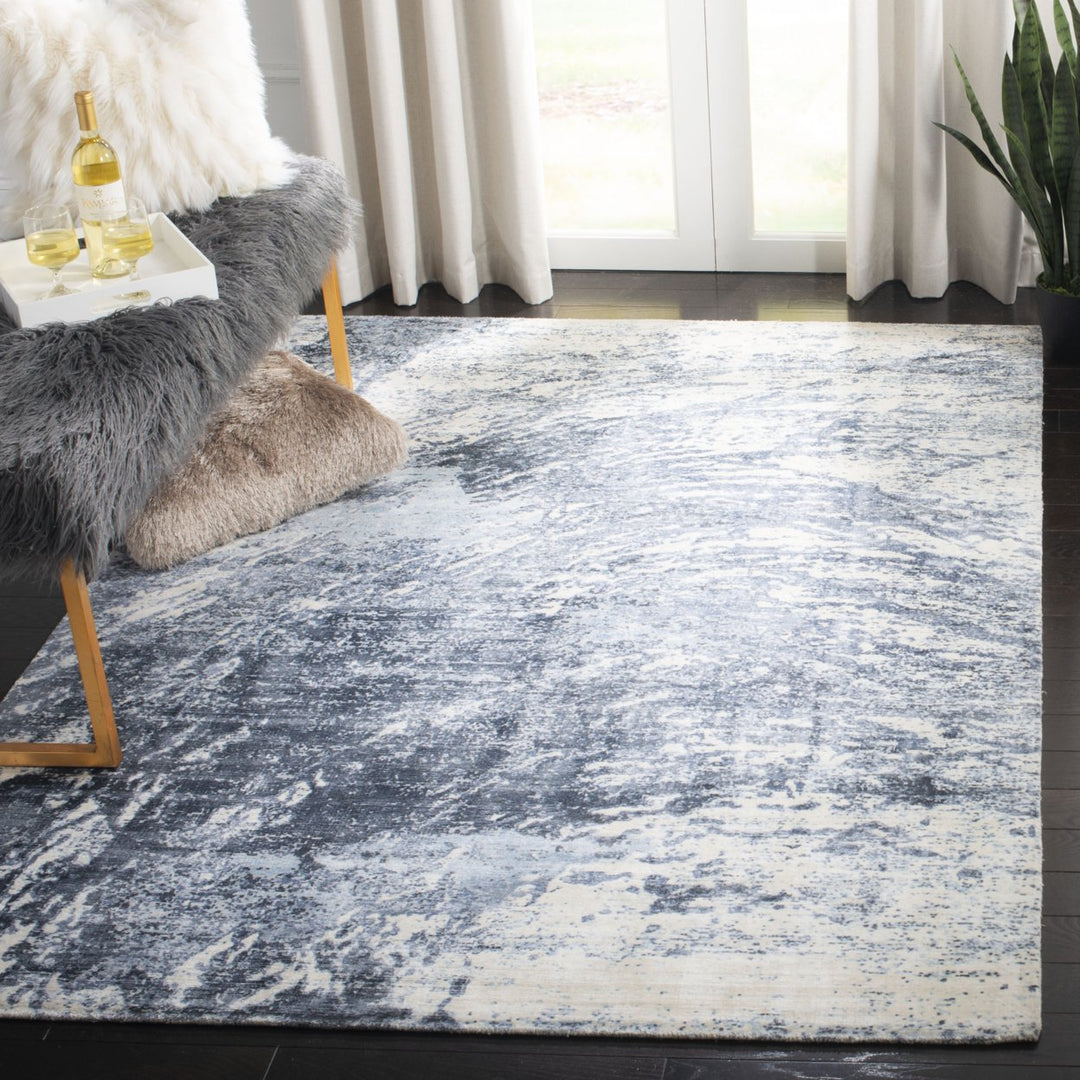 SAFAVIEH Mirage Collection MIR550D Handmade Anthracite Rug Image 8