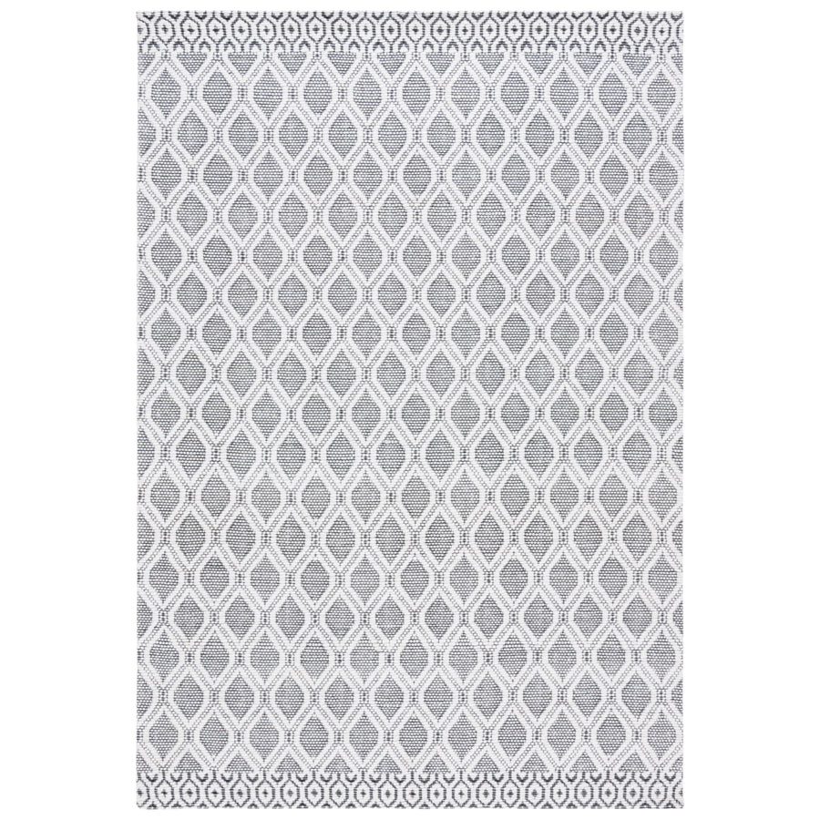 SAFAVIEH Marbella MRB477A Handwoven Ivory / Black Rug Image 1