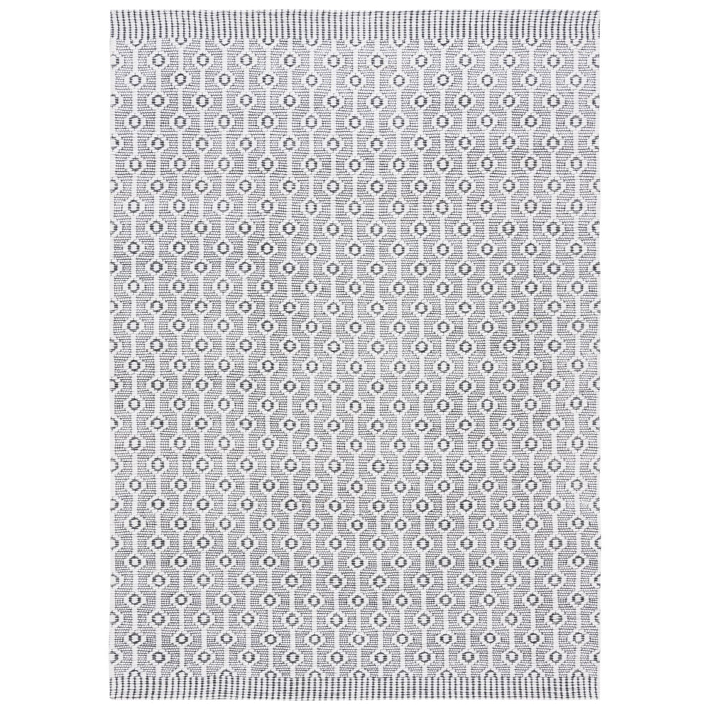 SAFAVIEH Marbella MRB478A Handwoven Ivory / Black Rug Image 2