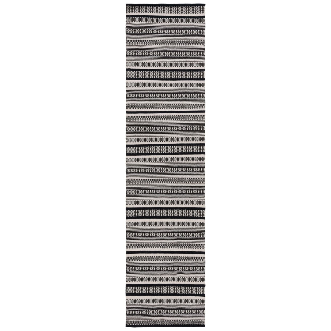 SAFAVIEH Montauk MTK609A Handwoven Black / Ivory Rug Image 5