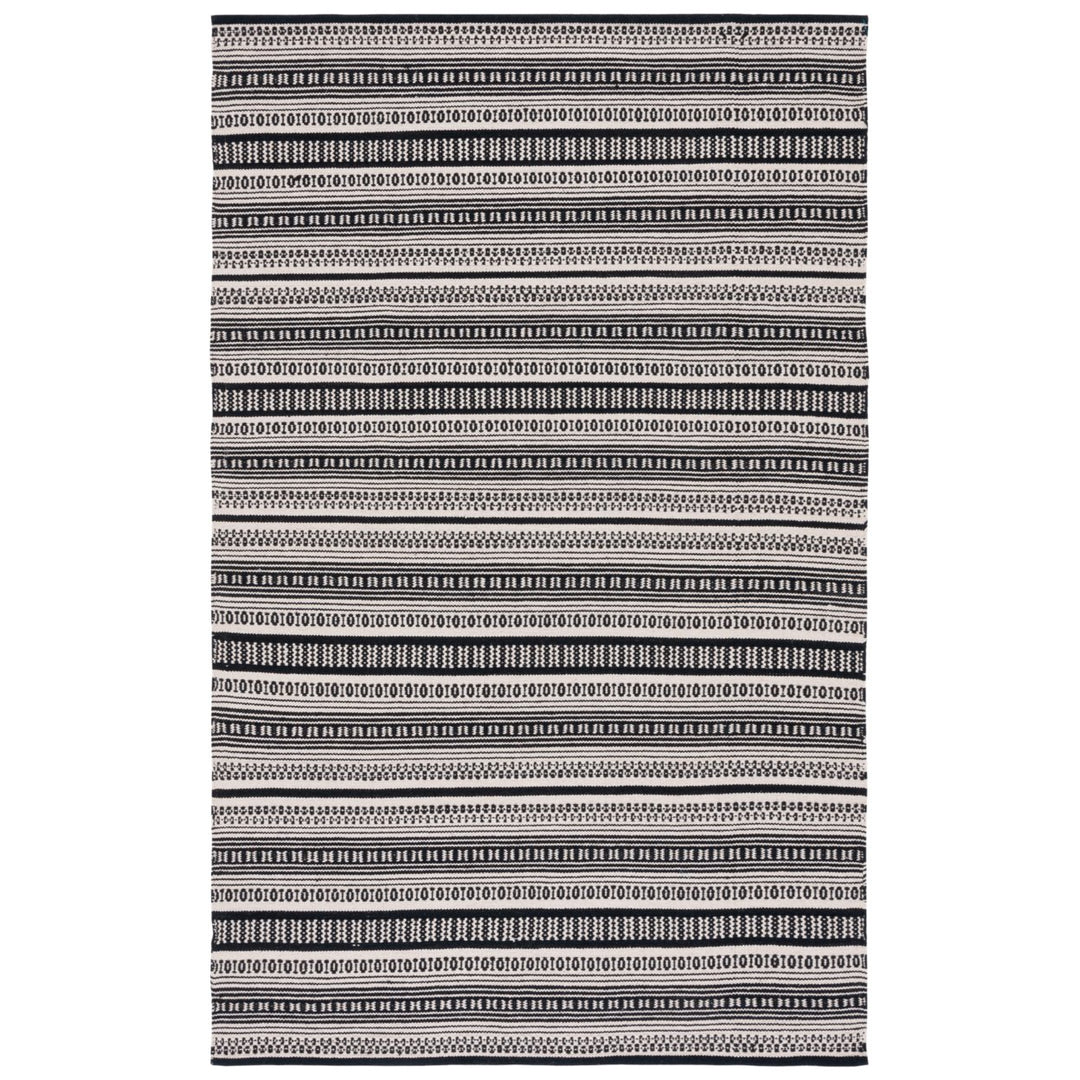 SAFAVIEH Montauk MTK609A Handwoven Black / Ivory Rug Image 6