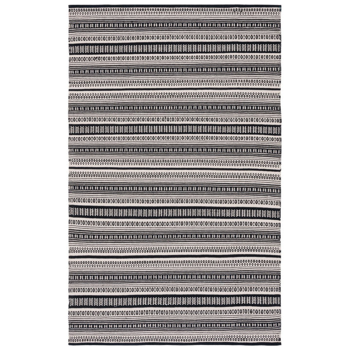 SAFAVIEH Montauk MTK609A Handwoven Black / Ivory Rug Image 6