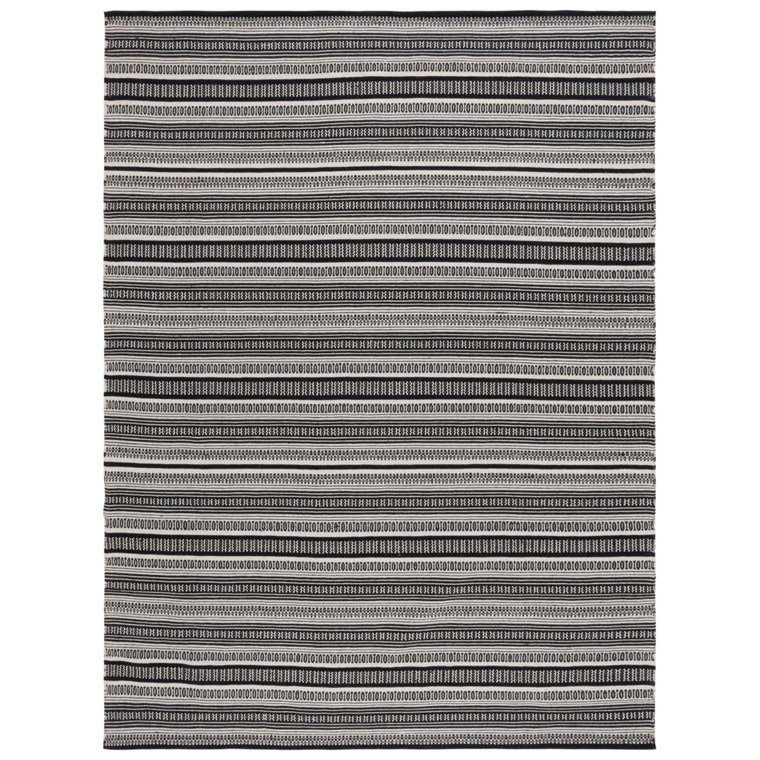 SAFAVIEH Montauk MTK609A Handwoven Black / Ivory Rug Image 8