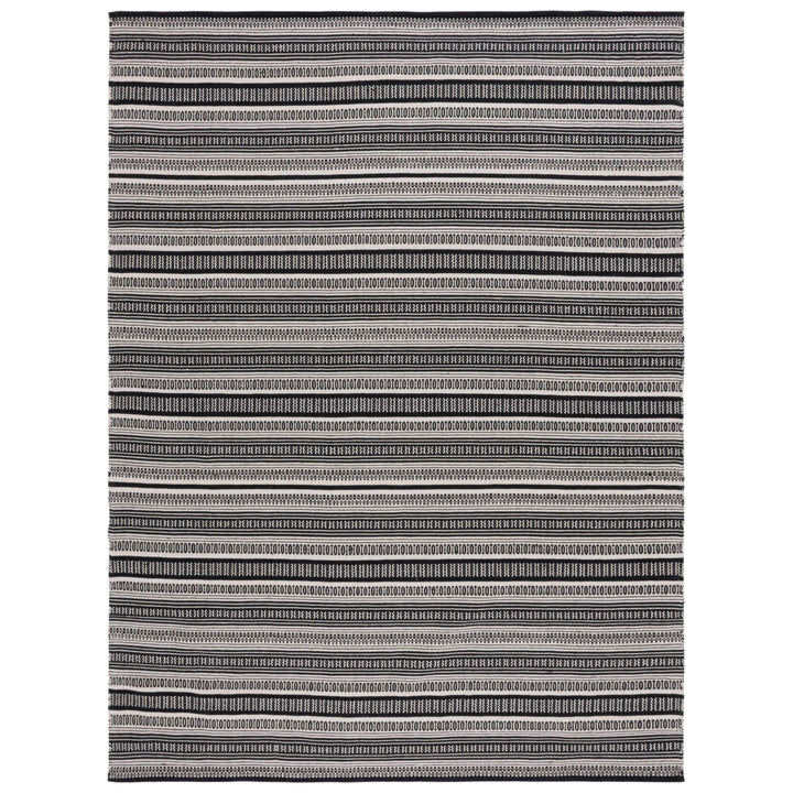 SAFAVIEH Montauk MTK609A Handwoven Black / Ivory Rug Image 8