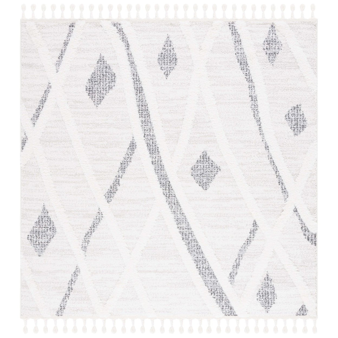 SAFAVIEH Montauk MTK701Z Handwoven Black / Ivory Rug Image 1