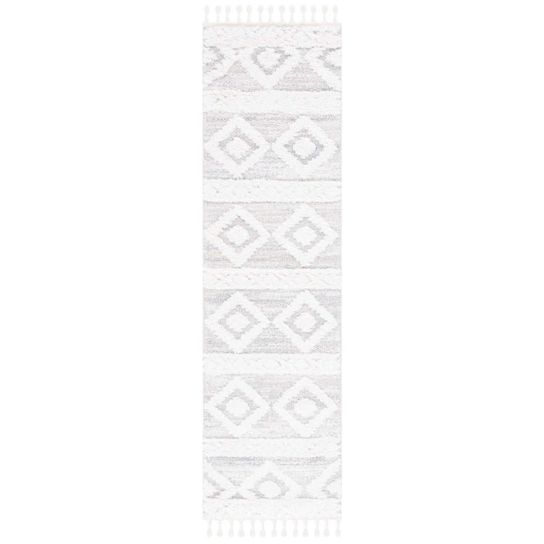 SAFAVIEH Montauk MTK702F Handwoven Grey / Ivory Rug Image 1