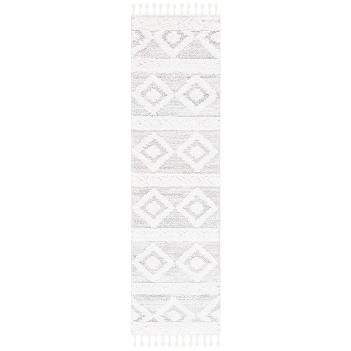 SAFAVIEH Montauk MTK702F Handwoven Grey / Ivory Rug Image 1