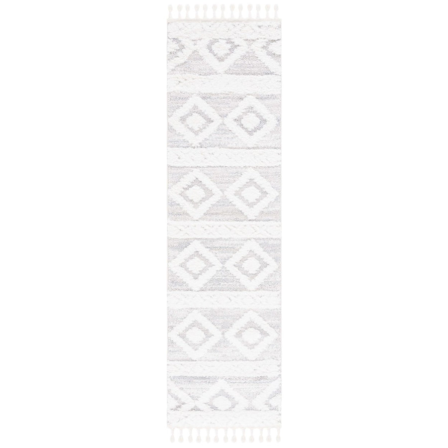 SAFAVIEH Montauk MTK702F Handwoven Grey / Ivory Rug Image 1