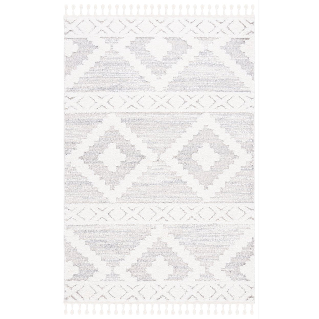 SAFAVIEH Montauk MTK702F Handwoven Grey / Ivory Rug Image 3