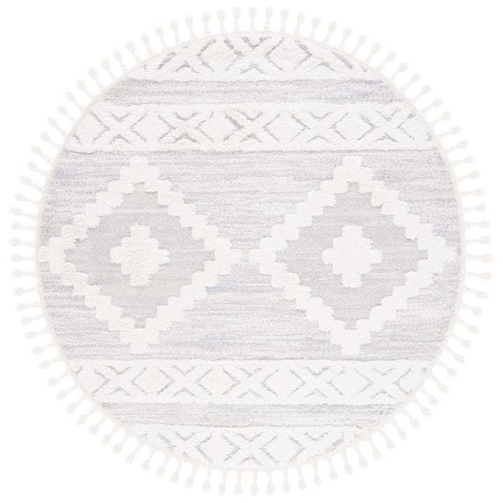 SAFAVIEH Montauk MTK702F Handwoven Grey / Ivory Rug Image 4