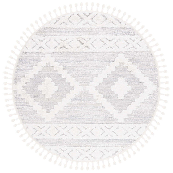 SAFAVIEH Montauk MTK702F Handwoven Grey / Ivory Rug Image 1