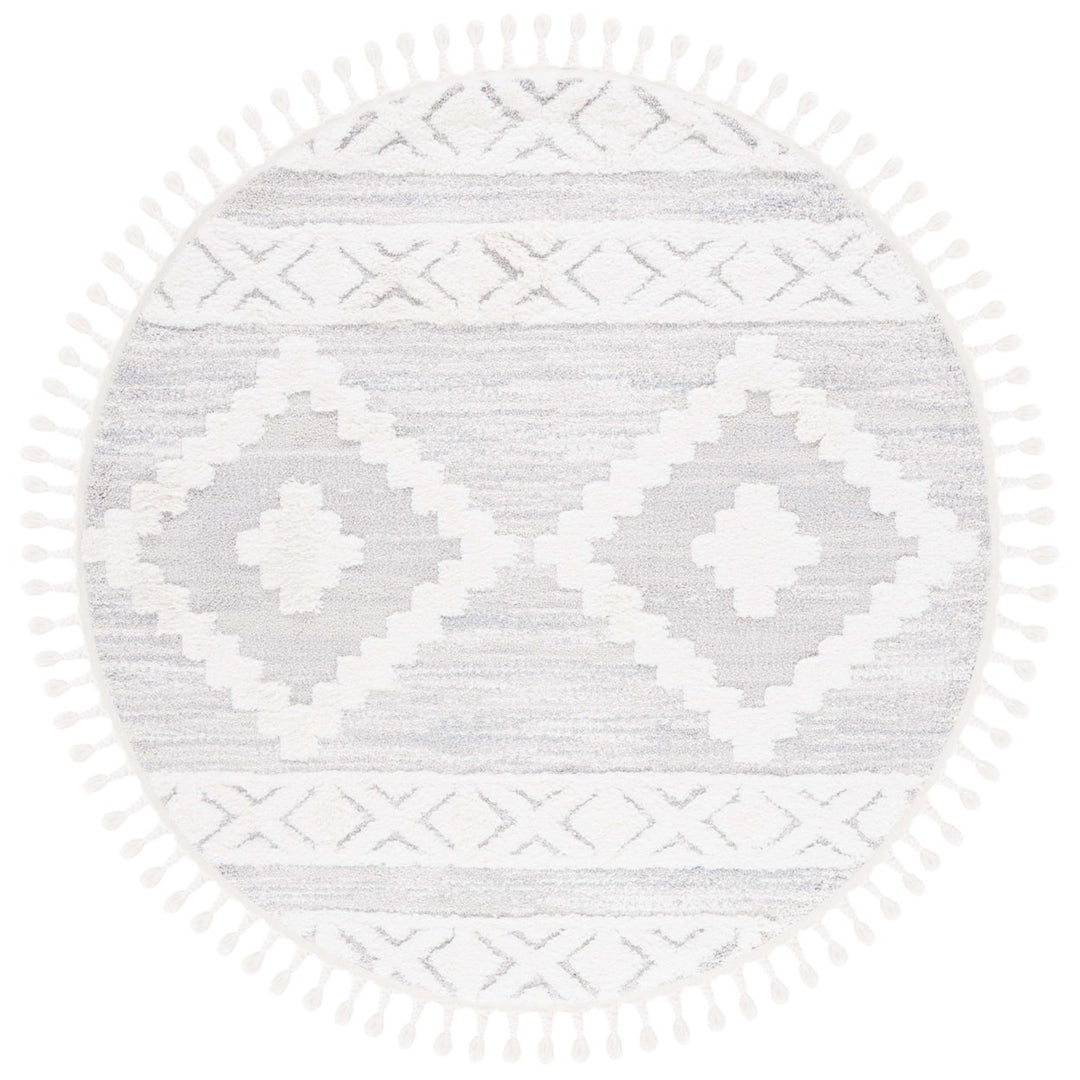 SAFAVIEH Montauk MTK702F Handwoven Grey / Ivory Rug Image 1