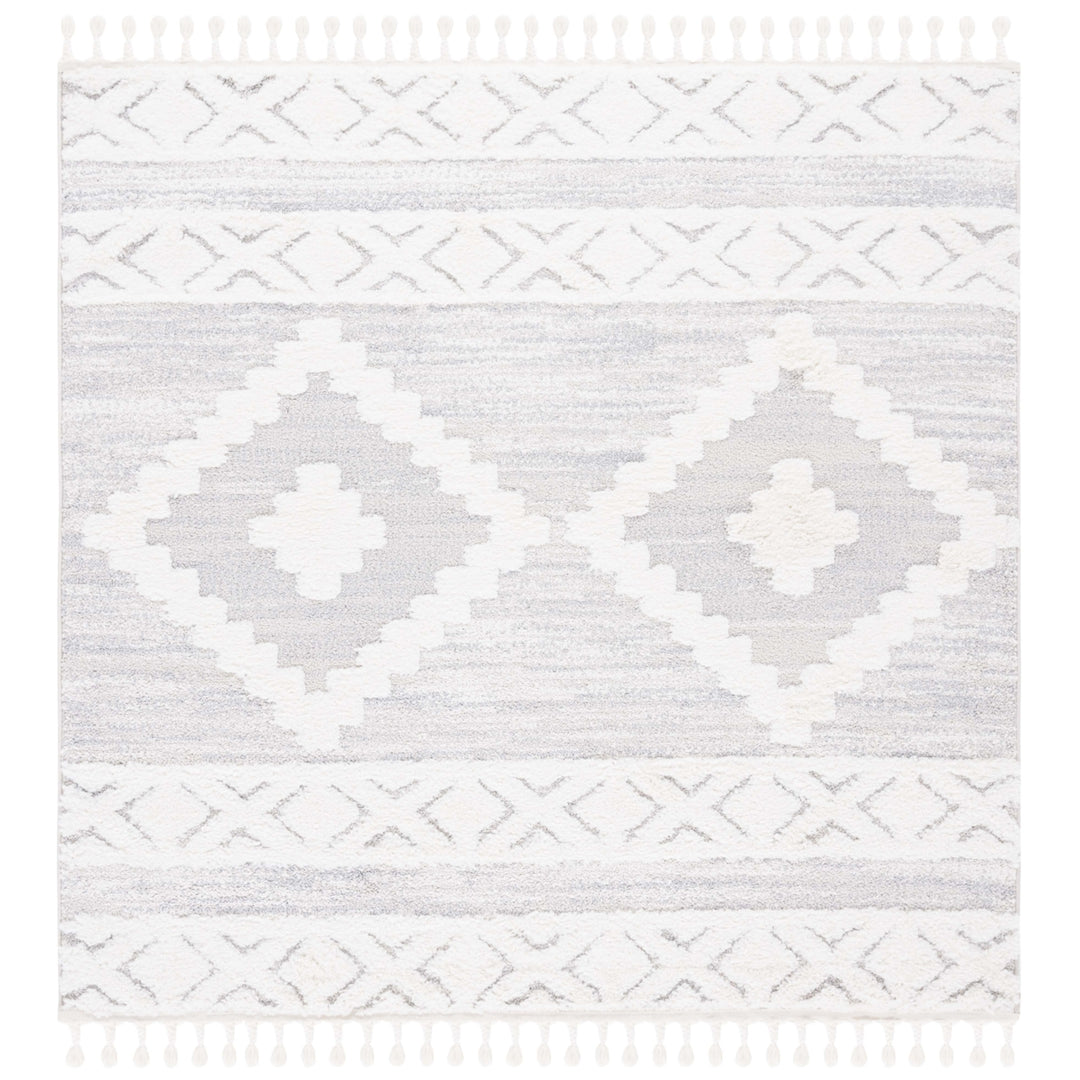 SAFAVIEH Montauk MTK702F Handwoven Grey / Ivory Rug Image 5