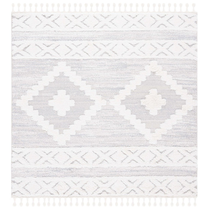 SAFAVIEH Montauk MTK702F Handwoven Grey / Ivory Rug Image 1