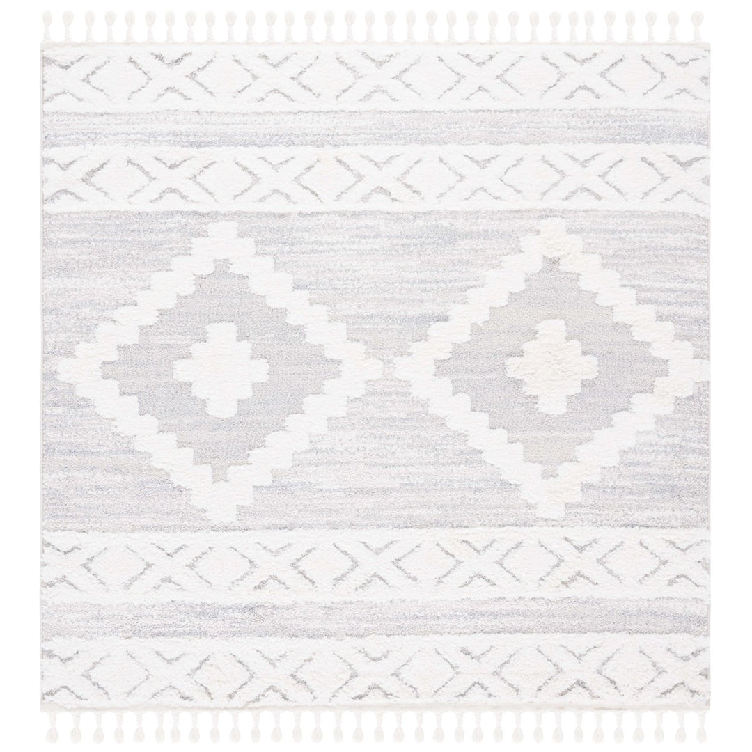 SAFAVIEH Montauk MTK702F Handwoven Grey / Ivory Rug Image 1