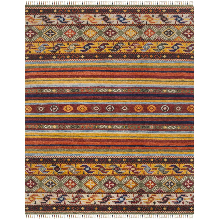 SAFAVIEH Natural Fiber NFB653H Charcoal / Natural Rug Image 1