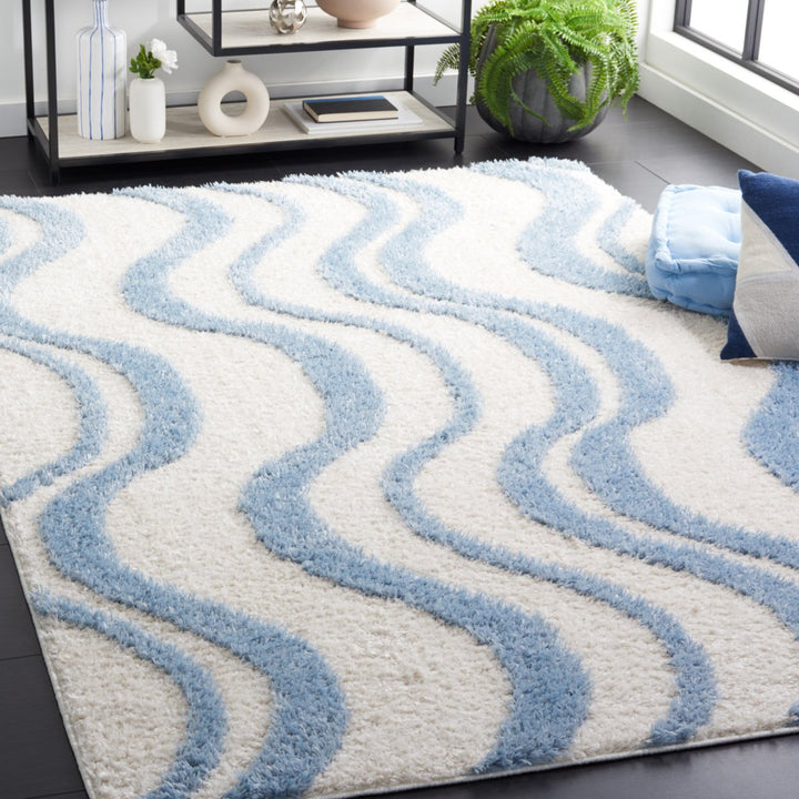 SAFAVIEH Natural Fiber NFB655K Teal / Natural Rug Image 1