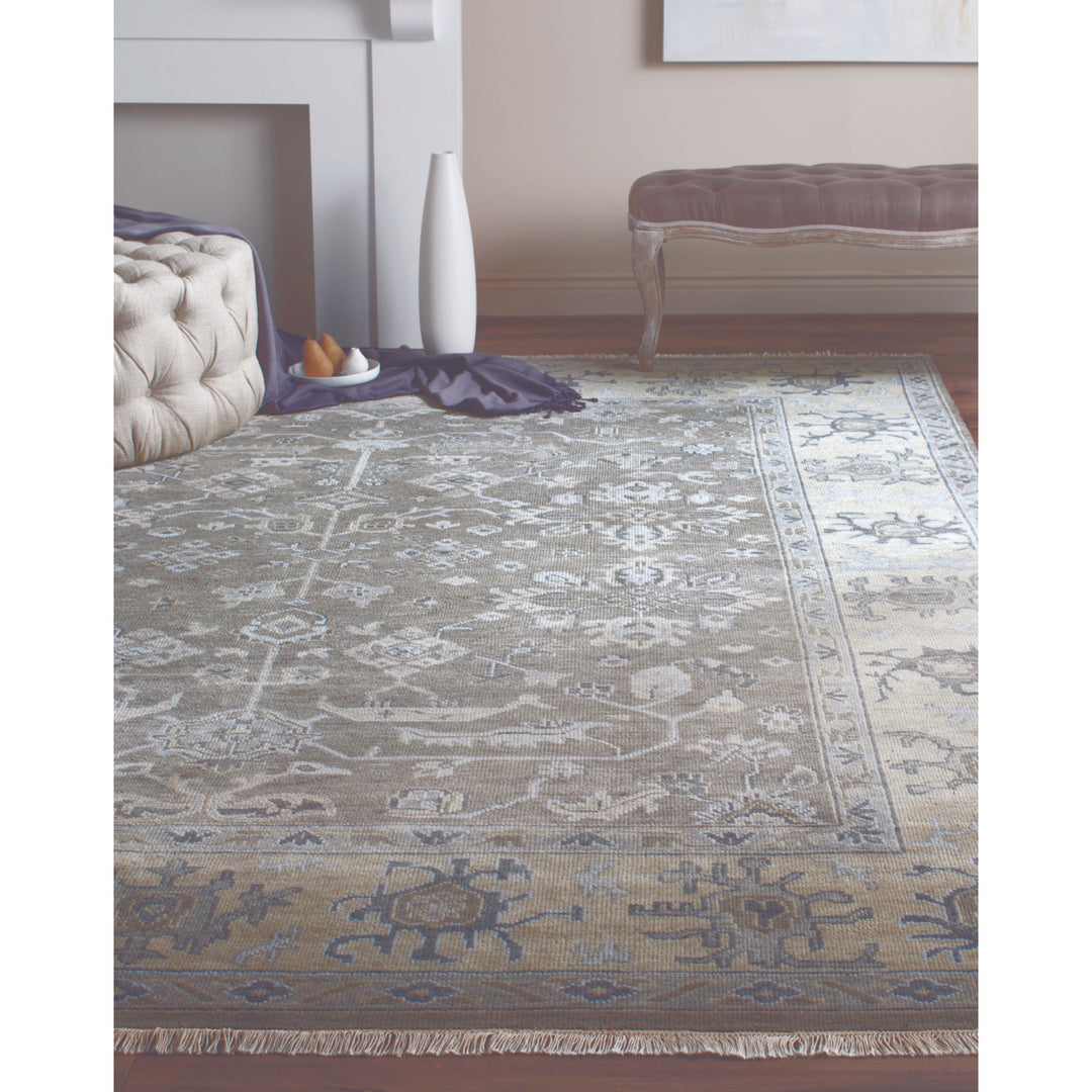 SAFAVIEH Oregon Collection ORE868A Ivory / Blue Rug Image 6