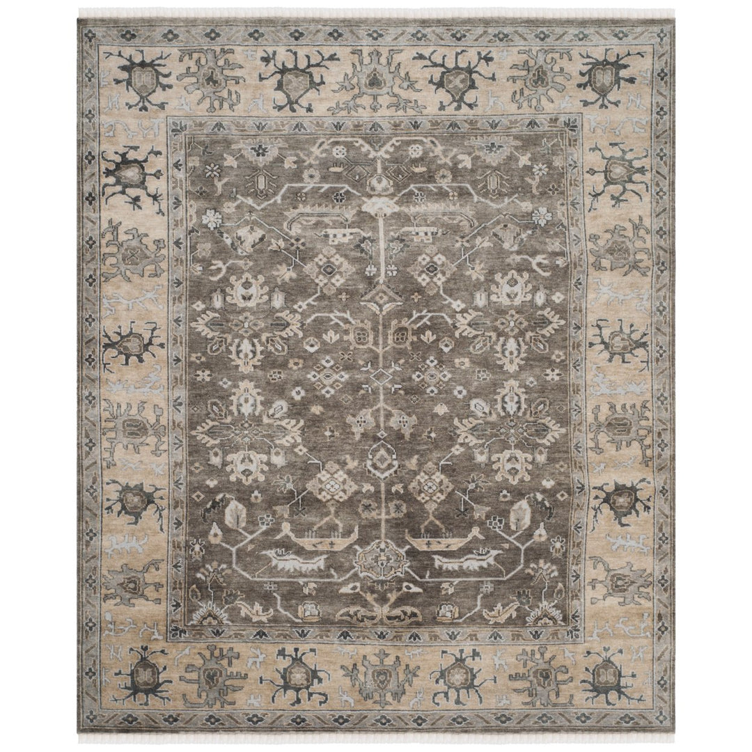 SAFAVIEH Oregon Collection ORE870B Beige / Grey Rug Image 3