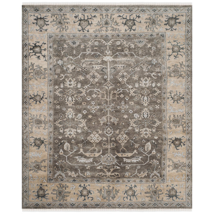 SAFAVIEH Oregon Collection ORE870B Beige / Grey Rug Image 3