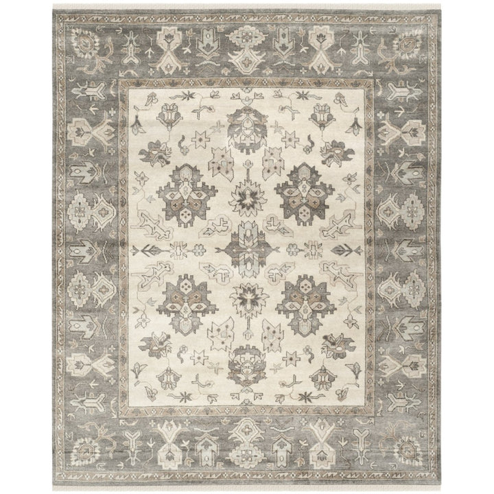 SAFAVIEH Oregon Collection ORE870B Beige / Grey Rug Image 4