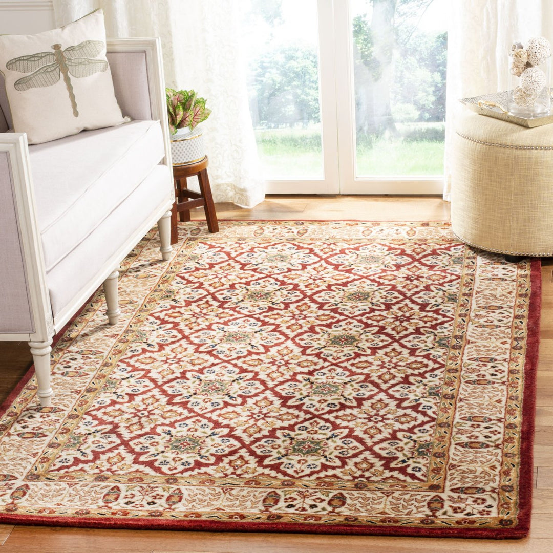 SAFAVIEH Paradise Collection PAR636C Ivory / Dark Grey Rug Image 4