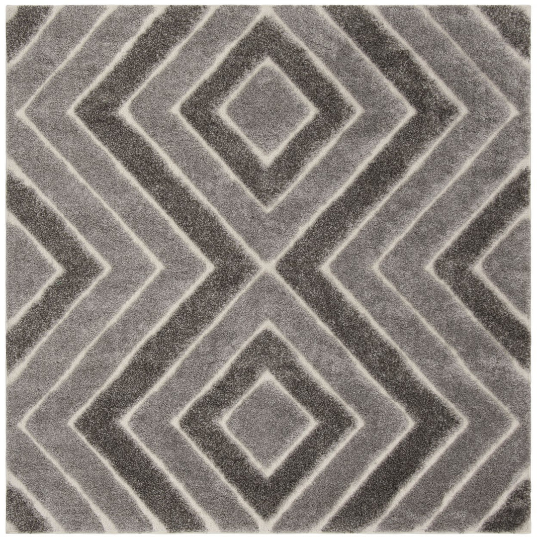 SAFAVIEH  York Shag Collection SG168D Blue / Ivory Rug Image 6