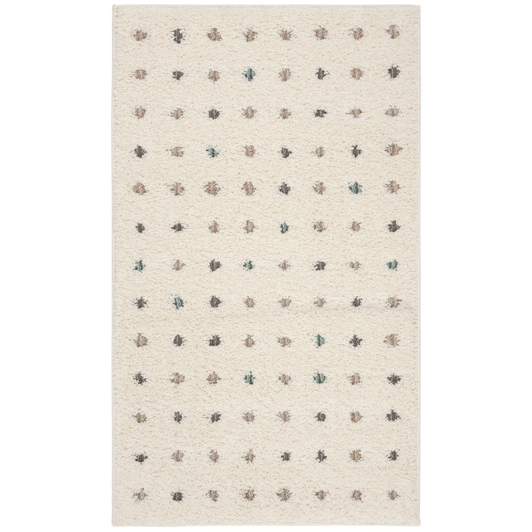 SAFAVIEH  York Shag Collection SG168D Blue / Ivory Rug Image 9