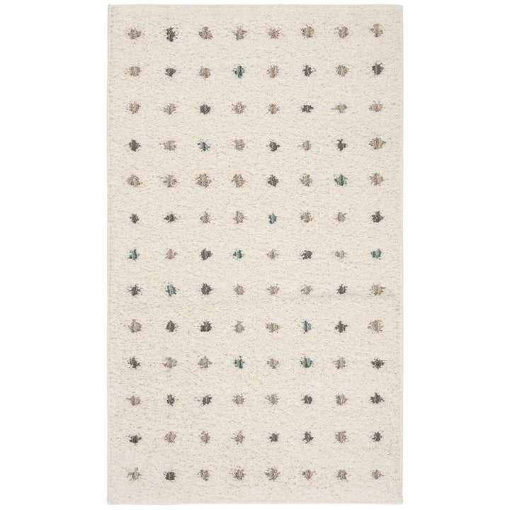 SAFAVIEH  York Shag Collection SG168D Blue / Ivory Rug Image 9