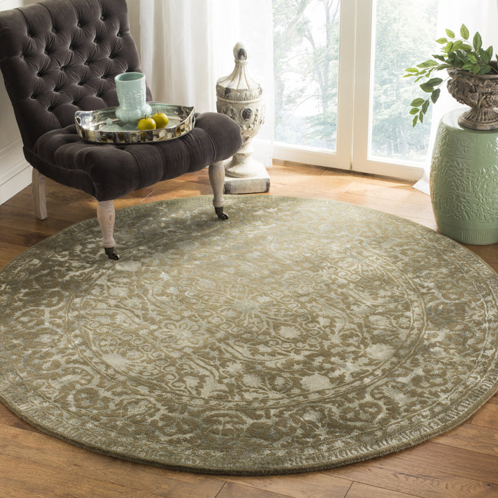 SAFAVIEH Toronto Shag SGT711A Handmade Light Grey Rug Image 11