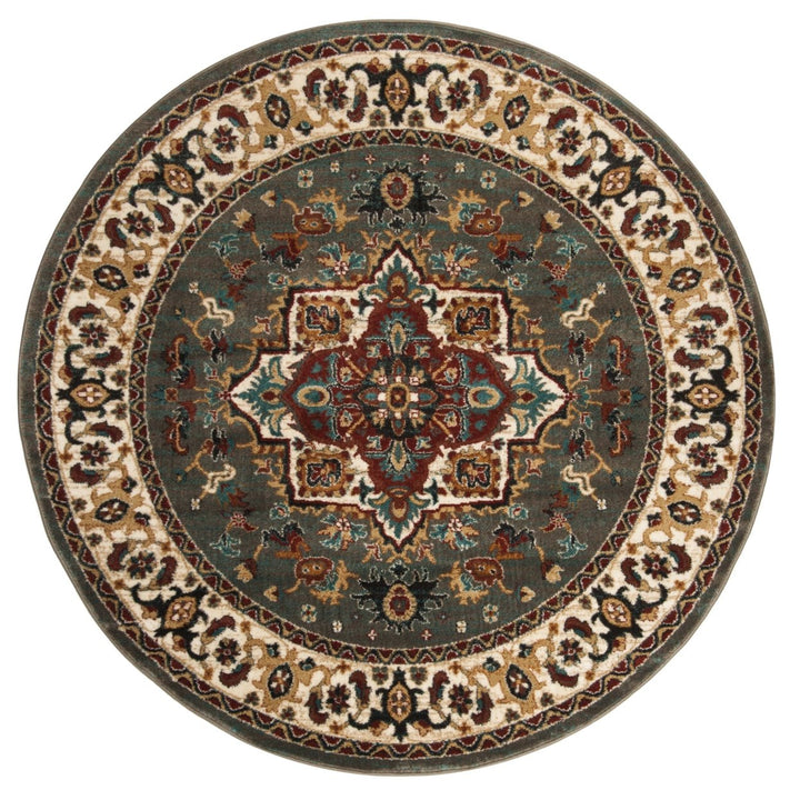 SAFAVIEH Skyler Collection SKY508D Gold / Blue Green Rug Image 1