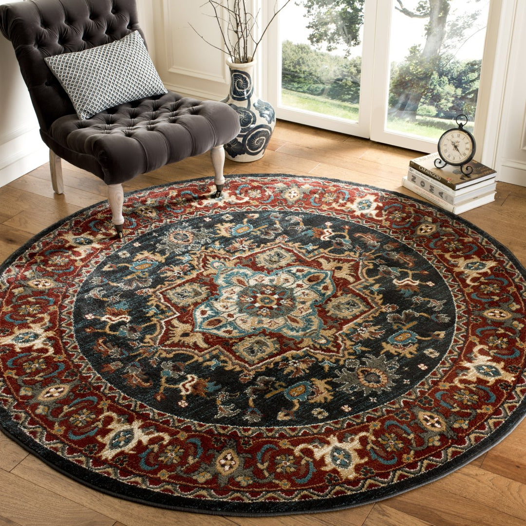 SAFAVIEH Skyler Collection SKY504D Beige / Blue Green Rug Image 9