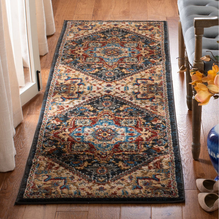 SAFAVIEH Skyler Collection SKY504D Beige / Blue Green Rug Image 10